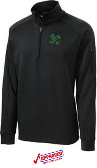 Sport-Tek Tech Fleece 1/4-Zip Pullover, Black